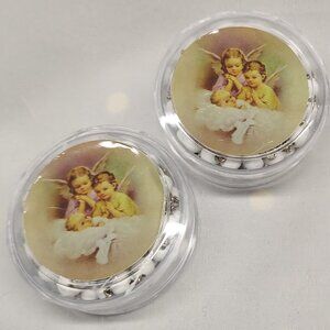 Rosary - White Beads New Sealed Two Sets